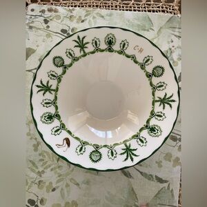 William Edwards Sultan’s Garden Green & White Bowl Carriage House